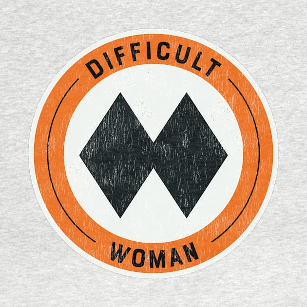 Difficult Woman - Double Black Diamond Skier by jwsparkes